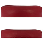 Chanel Coco Mark Red Gold Hardware Leather Long Wallet Round Zipper — view 6