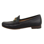 Gucci Sherry Line Horsebit Leather Shoes Loafers Black Gold 36 Handbag — view 3