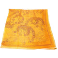 Hermes Carre 140 Ombelles Silk Scarf Orange