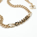 Chanel Choker Gold Black White Coco Mark Logo — view 2