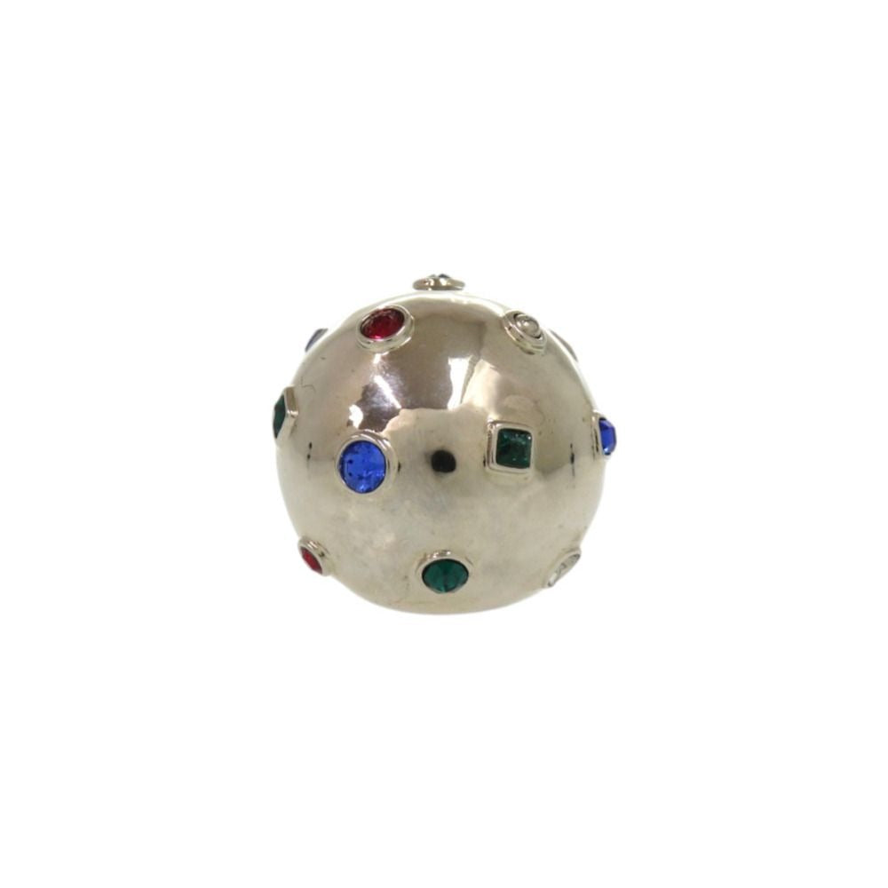 Louis Vuitton Planet Strass Cocktail Ring Metal Rhinestone Silver Silver-multicolor