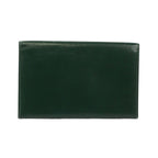 Hermes Bifold Box Calf Green Wallet Gold