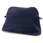 Hermes Bolide Pouch 25 Cotton Canvas Navy Blue — view 2