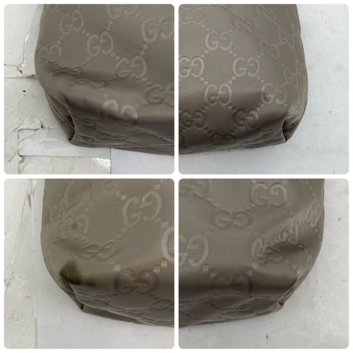 Gucci Shoulder Bag Ggnylon Crossbody Gray Travel Business — view 7