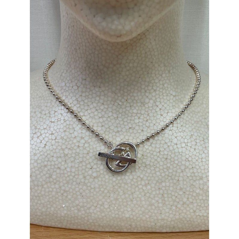 Gucci 925 Double G Ball Chain Necklace