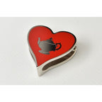 Hermes Scarf Ring Holder Twilly Tea Time Heart Shape Valentine — view 2