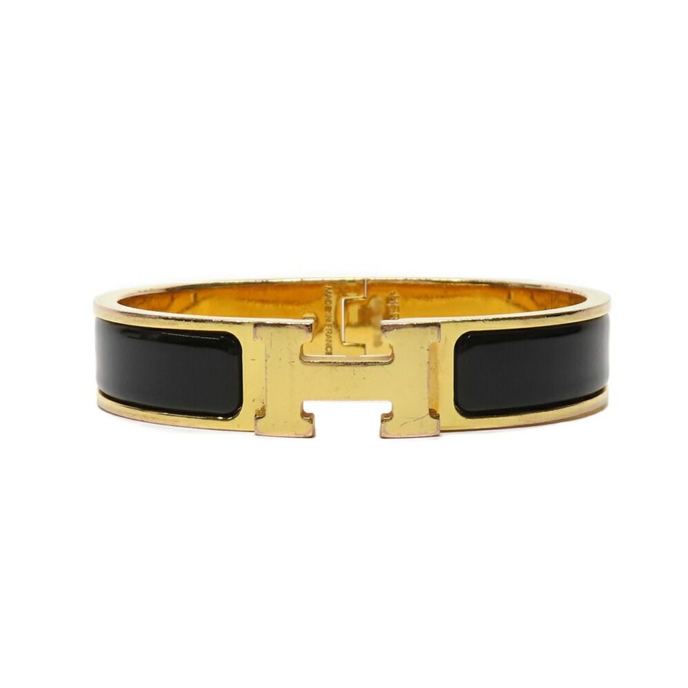 Hermes Clic Clac PM Black H Metal Bracelet