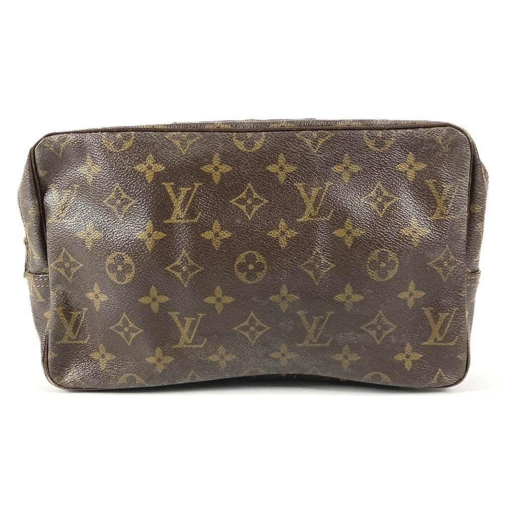 Louis Vuitton Makeup Pouch Trousse Toilette 28 Monogram Canvas Brown