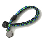 Bottega Veneta Bracelet Bangle Intrecciato Double Blue Green