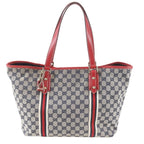 Gucci GG Canvas Leather Tote Shoulder Hand