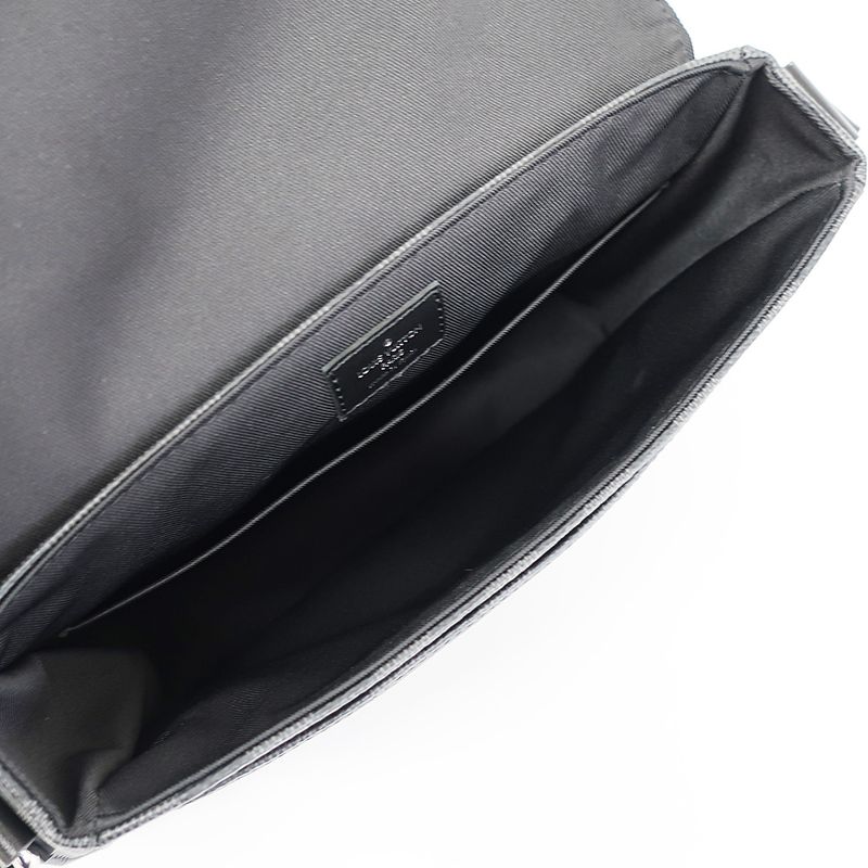 Louis Vuitton District PM Damier Graphite Shoulder Bag Black — view 6