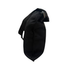 Prada Tessuto Triangle Logo Black Silver Nylon Shoulder Bag — view 3
