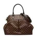 Louis Vuitton Damier Trevi GM 2-Way Shoulder Bag Brown Leather