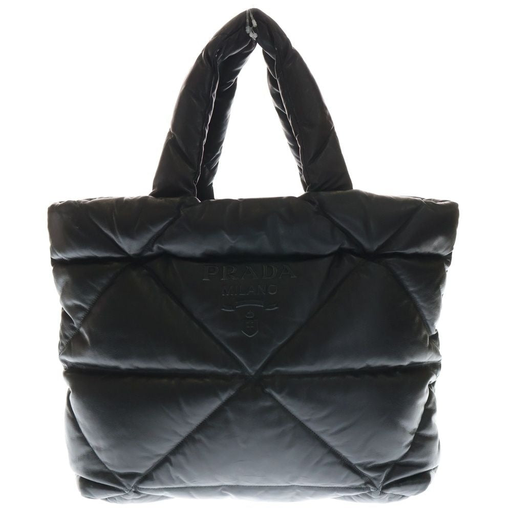 Prada Padette Quilted Nappa Leather Tote Black