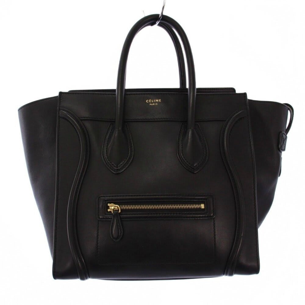 Celine Luggage Phantom Shopper Tote Bag F Black Purse — view 2