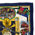 Hermes Scarf Silk Carre 90 the Original New Orleans Creole Jazz — view 3