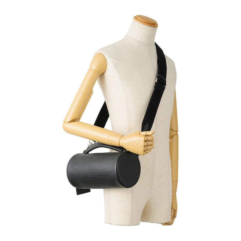 Louis Vuitton Shoulder Bag Soft Porochon PM Black — view 6