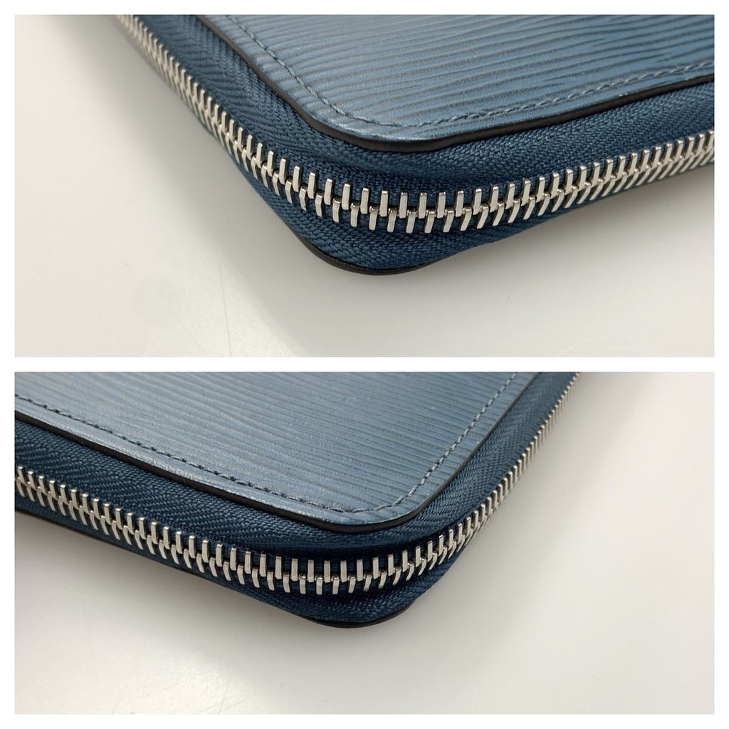 Louis Vuitton Epi Zippy Wallet Vertical Round Zipper Long Blue — view 5