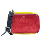 Fendi 7 As122 Mini Shoulder Bag Pochette Logo Red Yellow Blue Multicolor