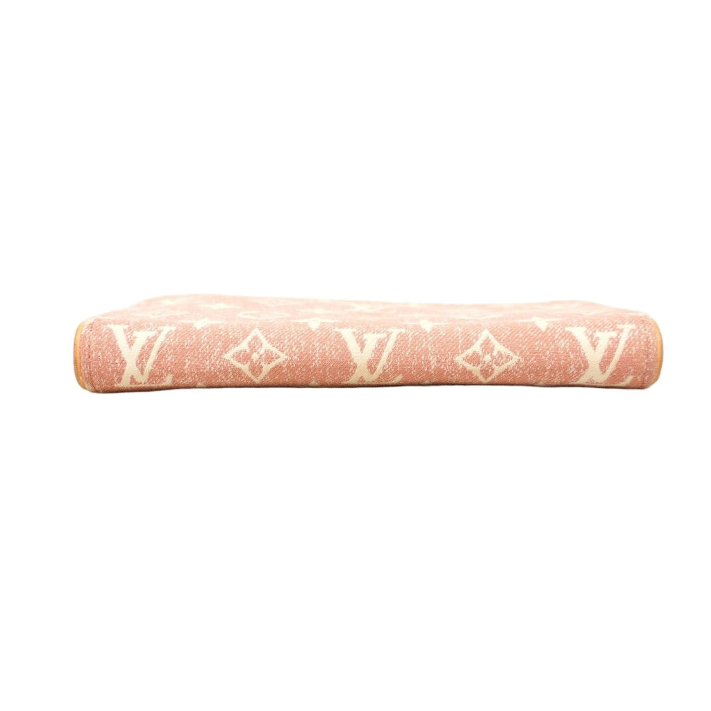 Louis Vuitton Wallet Monogram Jacquard Denim Zippy Pink — view 2