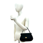 Chanel Logo Turnlock Quilted Cotton Leather — view 2