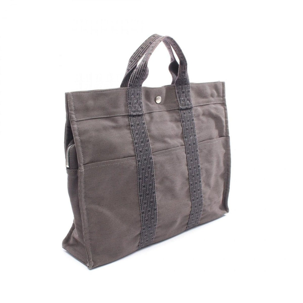 Hermes Tote Her Line MM Gray Canvas — view 2