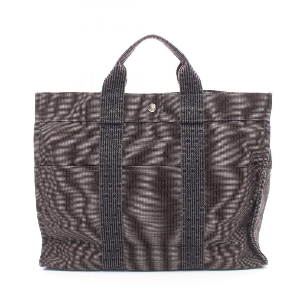 Hermes Tote Her Line MM Gray Canvas