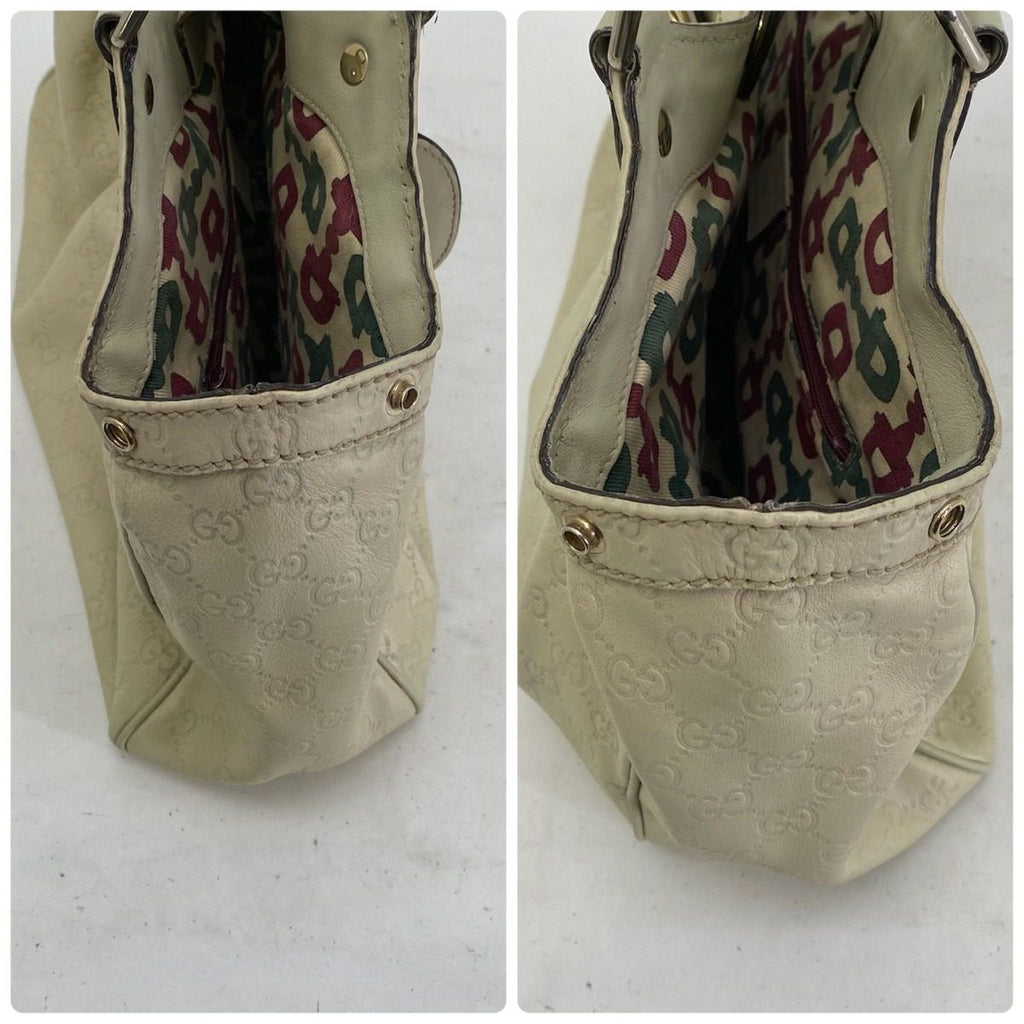 Gucci Handbag Ski GG Leather White Abbey Formal Travel — view 6