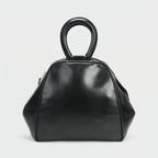 Hermes Bag Tote Box Calf Noir Black Gold Hardware Handbag Vintage Antique — view 2
