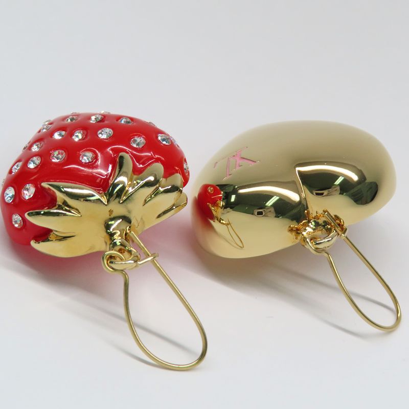 Louis Vuitton Earrings Boucle Doreil Phrase Strawberry Heart — view 5