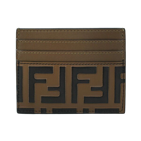 Fendi Card Case F Is Brown — view 3