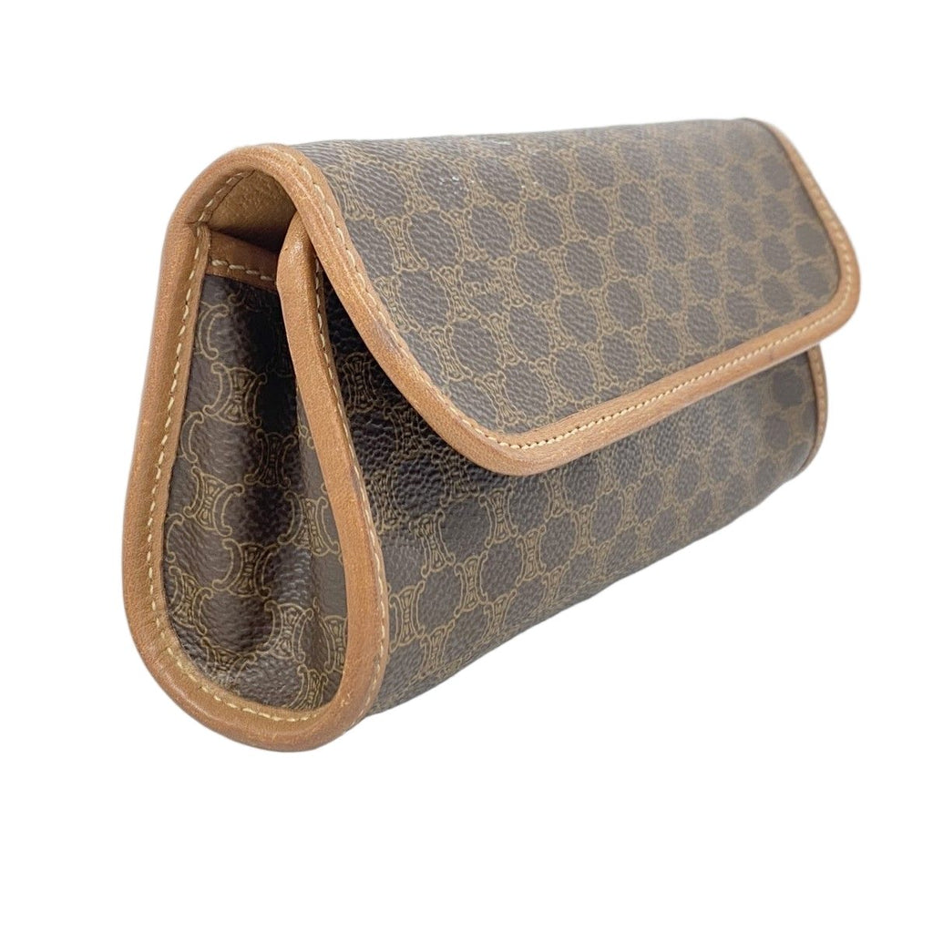 Celine Pouch Macadam Brown Gold — view 2