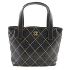Chanel Wild Stitch Calf Black Handbag