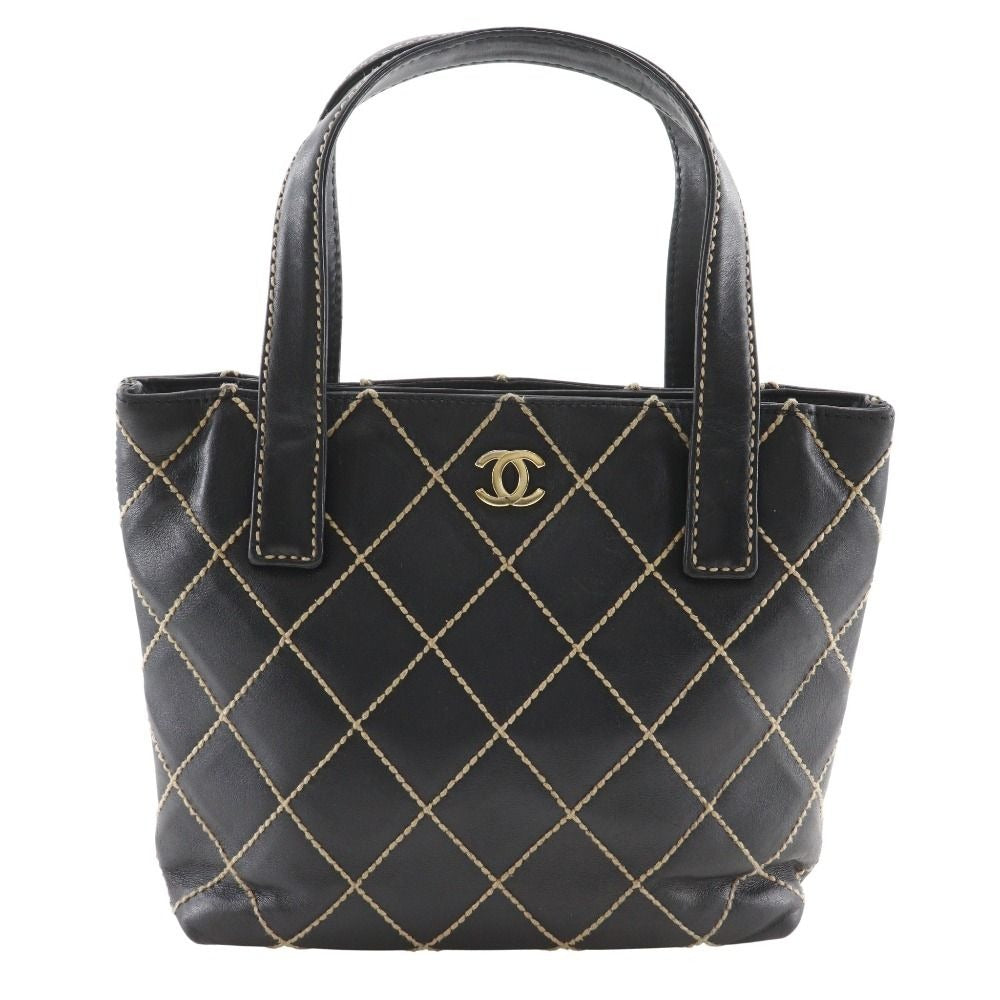 Chanel Wild Stitch Calf Black Handbag