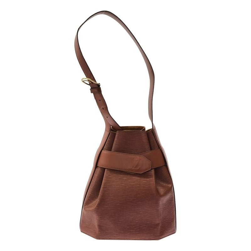 Louis Vuitton Sac Depaul PM Epi Shoulder Bag Brown