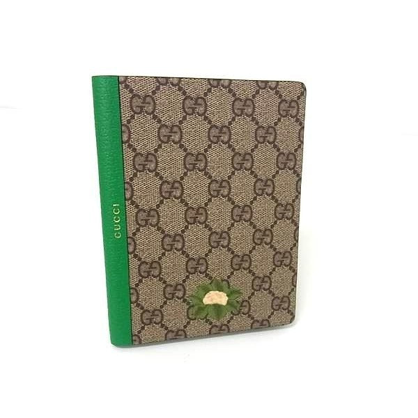 Gucci GG Supreme Floral Flower Notebook Stationery Brown Bp2397