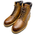 Louis Vuitton Line Ankle Boots Short Brown Logo Leather Mt0168