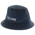 Celine Bucket Hat Logo Print Black