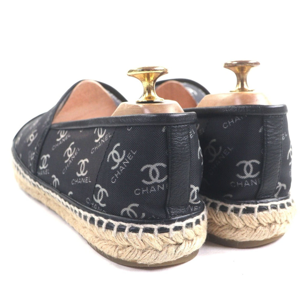 Chanel Mesh Leather Coco Mark Espadrilles — view 3