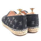Chanel Mesh Leather Coco Mark Espadrilles — view 3