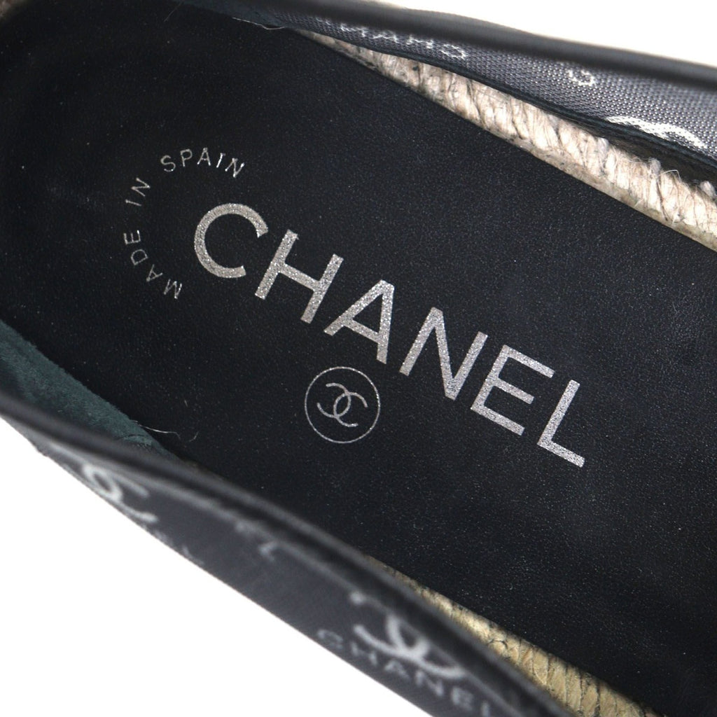 Chanel Mesh Leather Coco Mark Espadrilles — view 7
