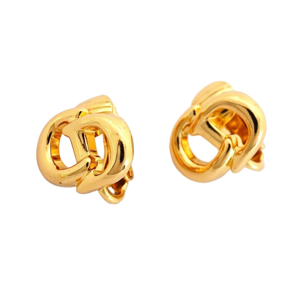 Dior Earrings CD Logo Gold Plated — view 2