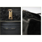 Celine Shoulder Bag Trapeze Wool Leather Black Gold Hardware — view 6