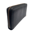 Gucci Logo Print Zip Around Leather Green Black Red Wallet Gold — view 2
