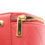 Chanel Shoulder Bag Quilted Red Lambskin — view 7
