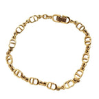 Christian Dior Bracelet CD Logo Gold Color Accessories Women Eco286