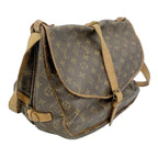 Louis Vuitton Shoulder Bag Monogram Saumur 35 Brown — view 2