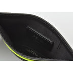 Fendi Card Case Business Holder Leather I See You Black Fluo Yellow — view 5