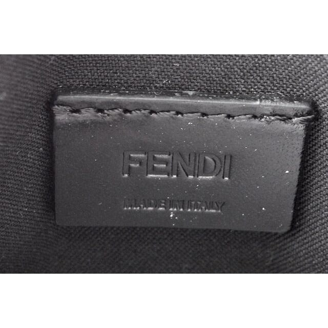 Fendi Card Case Business Holder Leather I See You Black Fluo Yellow — view 6