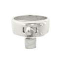 Hermes Polished Kelly Ring 51 Silver